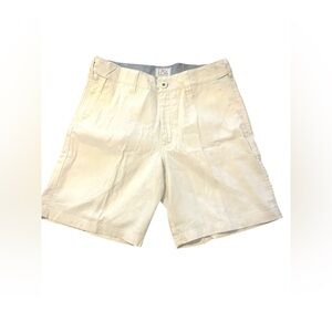 Rail Riders LOA Surfside Shorts Men's Cream Light Tan Shorts Sz 34 Hemp Blend
